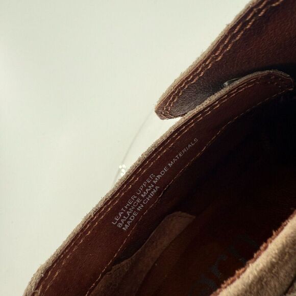 Born Womens Sylvia Boot Size 6.5 Brown Suede Distressed Braid Strap Boho Bootie - Picture 15 of 16